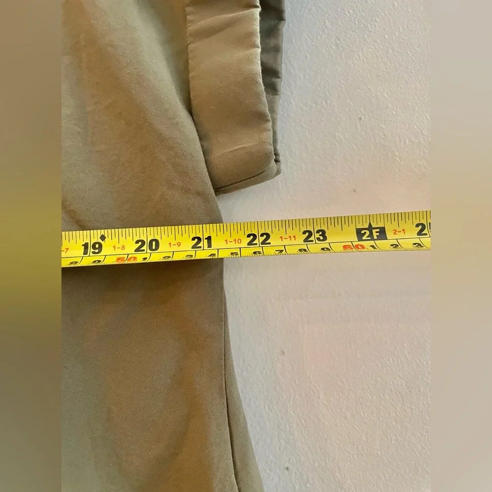 Lauren Ralph Lauren Twist-Front Cotton Broadcloth Shirt Olive green 18W-Like New - Picture 12 of 13